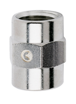 Manicotto Ff Con Filettatura Dx Sx In Ghisa Zincata - Ff 3/4" Destra - Foto 2