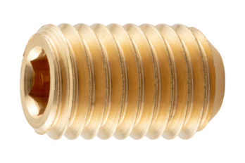 50 Viti Macchina Testa Rotonda Scanalate In Ottone #8-32 X