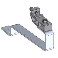 WATTSTUNDE Passacavo Per Pannello Solare – Fissaggio Per Tetto DX2/S, Colore Nero, Supporti Aerodinamici Per Moduli Fotovoltaici Su Camper E Veicoli