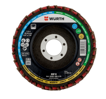 DISCO ABRASIVO PIATTO PER LEGNO DA 125 Mm PER Smerigliatrice Ancolare  Flex - Foto 8