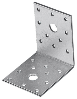 Alberts Piastra Forata Angolare 100 X 100 X 100 Mm, Zincata Sendzimir 1 Pz Angolo Della Piastra Forat 22753287 - Foto 2