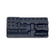 Hard foam insert for 1/4 inch socket wrench assortment