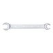 Double open end ring wrench, bi-hex
