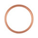 Sealing ring, copper filling seal shape C