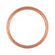 Sealing ring, copper filling seal shape C