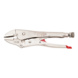 Locking pliers with straight jaws