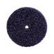 Nylon abrasive fleece disc, purple, with replaceable clamping mandrel