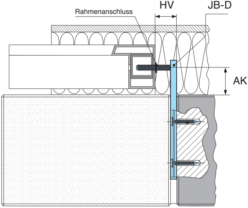 Fenstermontageschiene Mit Anschraubplatte JB-D - 047973356