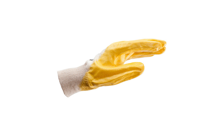 Schutzhandschuh Nitril gelb light