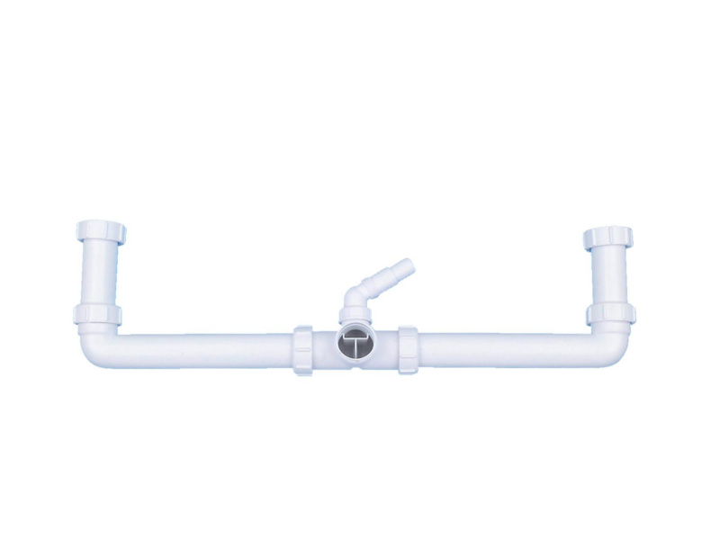 Drain connection for double bowl sinks WÜRTH