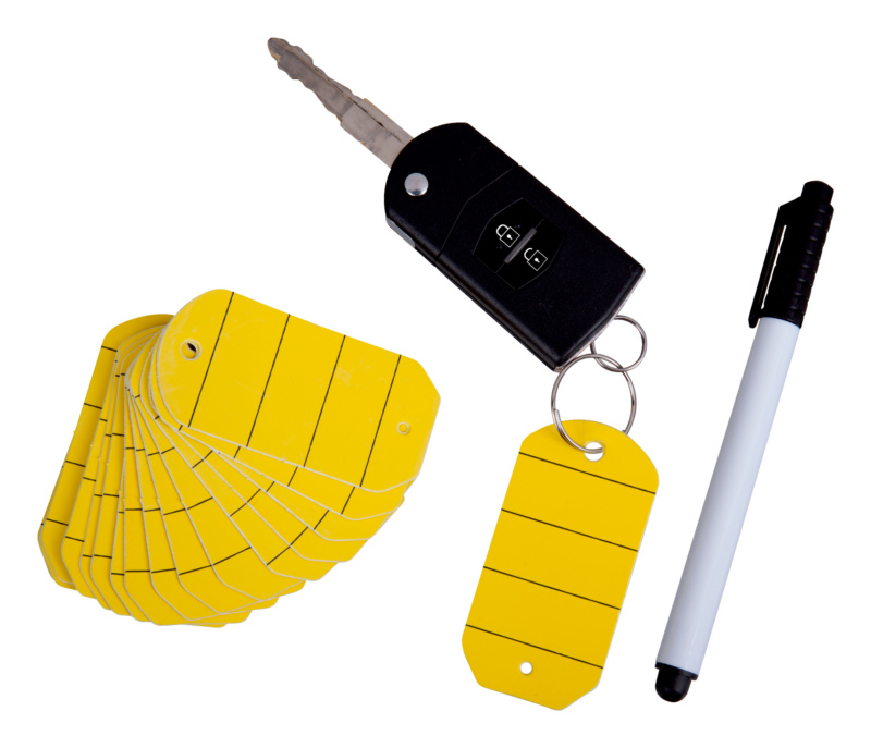 étiquettes Numérotées Gravées Étiquettes Aluminium Numérotées 1 à 10 Avec Porte-clés - Imperméables Et Durables Marquage Résistant Usure