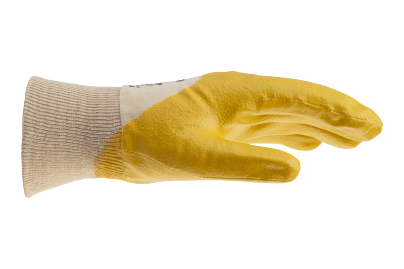 Schutzhandschuh Nitril gelb