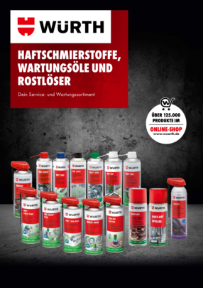 Haftschmierstoffe, Wartungsöle und Rostlöser Haftschmierstoffe, Wartungsöle und Rostlöser