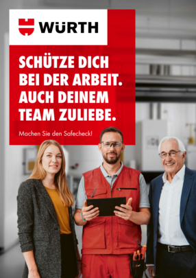 Schütze dich bei der Arbeit. Auch deinem Team zuliebe. Schütze dich bei der Arbeit. Auch deinem Team zuliebe.