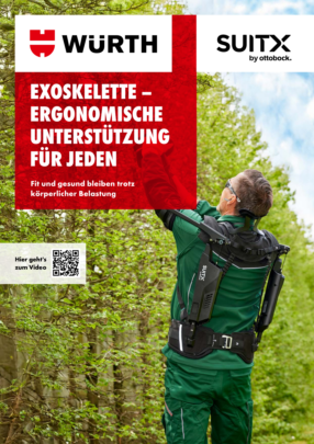 Exoskelette, Ergonomische Unterstützung für jeden. Exoskelette, Ergonomische Unterstützung für jeden.