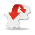 Icon Grenzüberschreitend einkaufen.