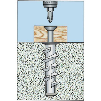 TOX cheville pour béton cellulaire Ytox 10 x 55 mm, 25 pièces, 096100041 -  Clous vis et fixations - Achat & prix