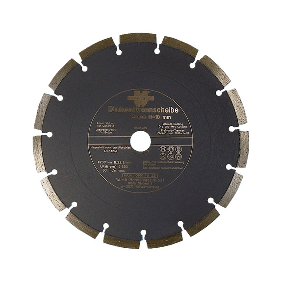 Disco de corte diamantado Power Cut H10 - 1