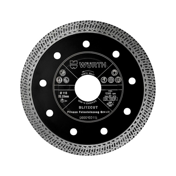 Disco de corte diamantado, azulejos, Blitz Cut - 1