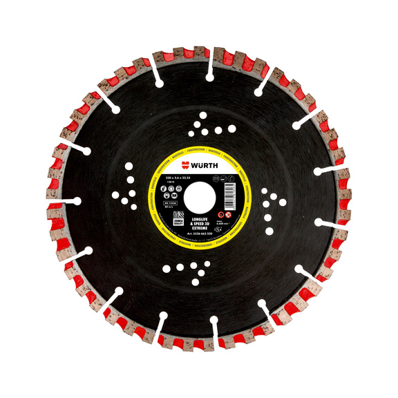 Disco corte diamantado LS Bau 3D-Extreme, rebarb. - 1