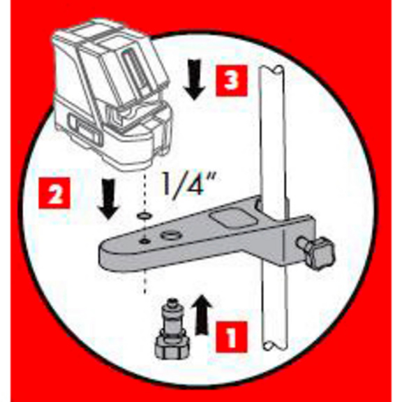 Adaptador para trip&eacute; de uma perna - 2