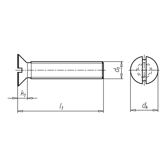 DIN 963 a&ccedil;o 4,8 galvanizado - 2