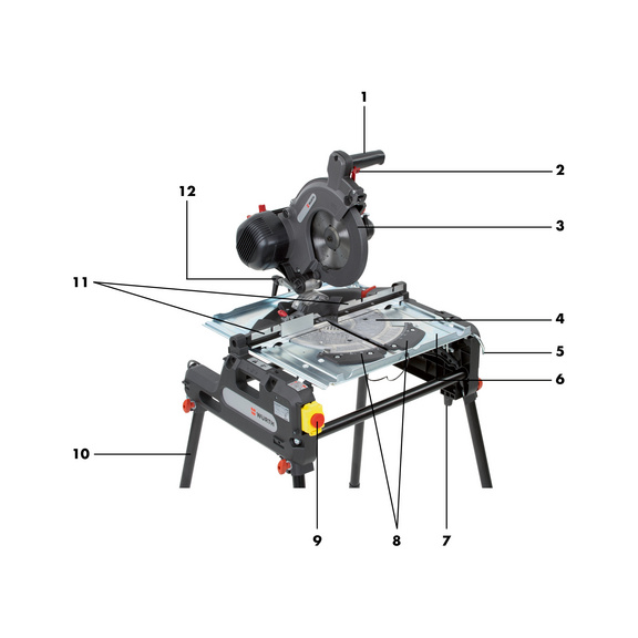 Mitre and circular saw bench KTS 140 combination