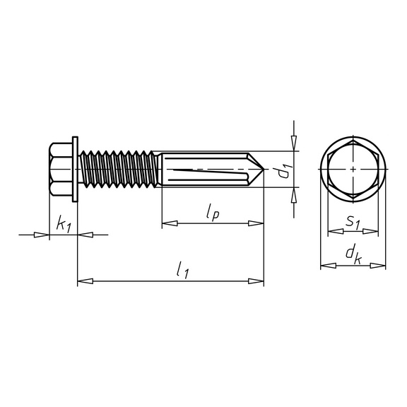 Selbstbohrende Schrauben GT5 PH 5,5x25mm RAL 9007