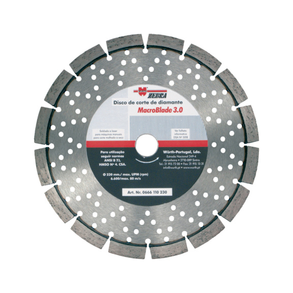 Disco de corte diamantado Macroblade - 1