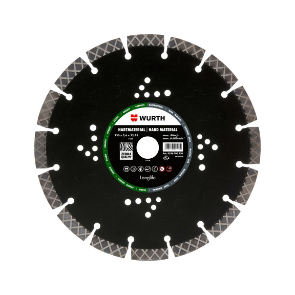 Disco de corte diamantado Longlife material duro - 1