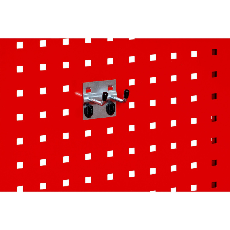 Support Clés à Molette Raaco - Pour Panneau Perforé - 8 Emplacements - 23,7x14,5cm - Charge 5kg - Fabriqué Au Danemark