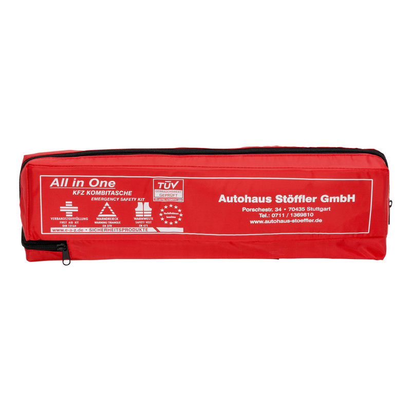 KFZ-Verbandstasche dreiteilig bedruckt KFZ-Verbandstasche dreiteilig bedruckt