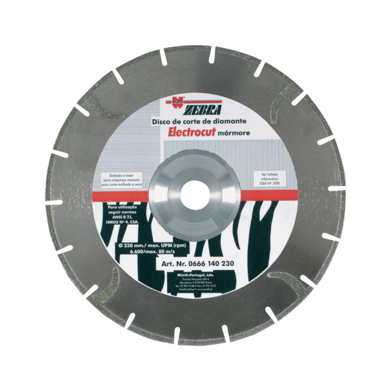 Disco de corte diamantado ELECTROCUT - 2