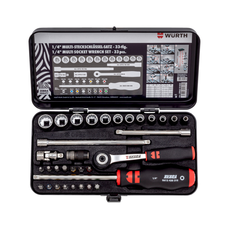 Free 1/4' multi-socket wrench assortment when you spend £200!