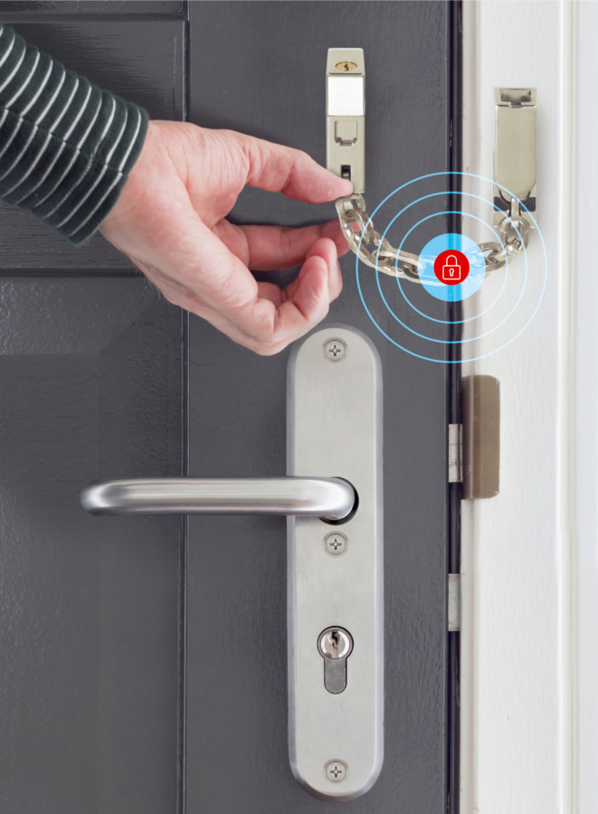 Mechanische Einbruchsicherung von Würth - Türkette Mechanische Einbruchsicherung von Würth - Türkette