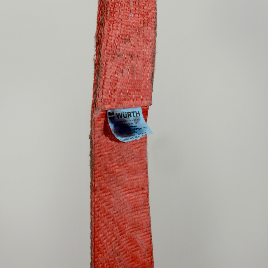 Label am Zurrgurt abgerissen Label am Zurrgurt abgerissen