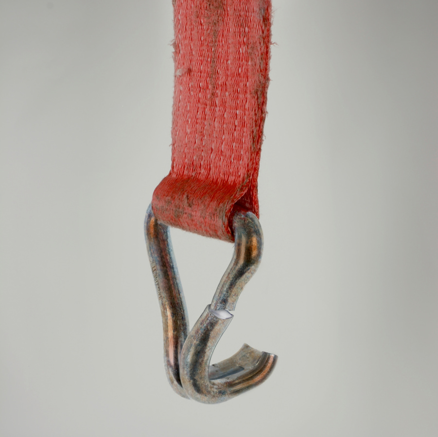 Zurrgurt mit mehr als 5% Hakenaufweitung Zurrgurt mit mehr als 5% Hakenaufweitung