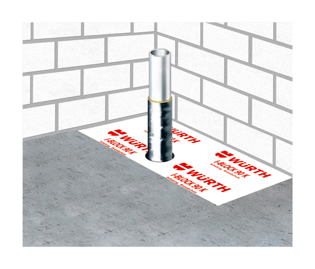 Rohr geht durch den I-Block Rohr geht durch den I-Block