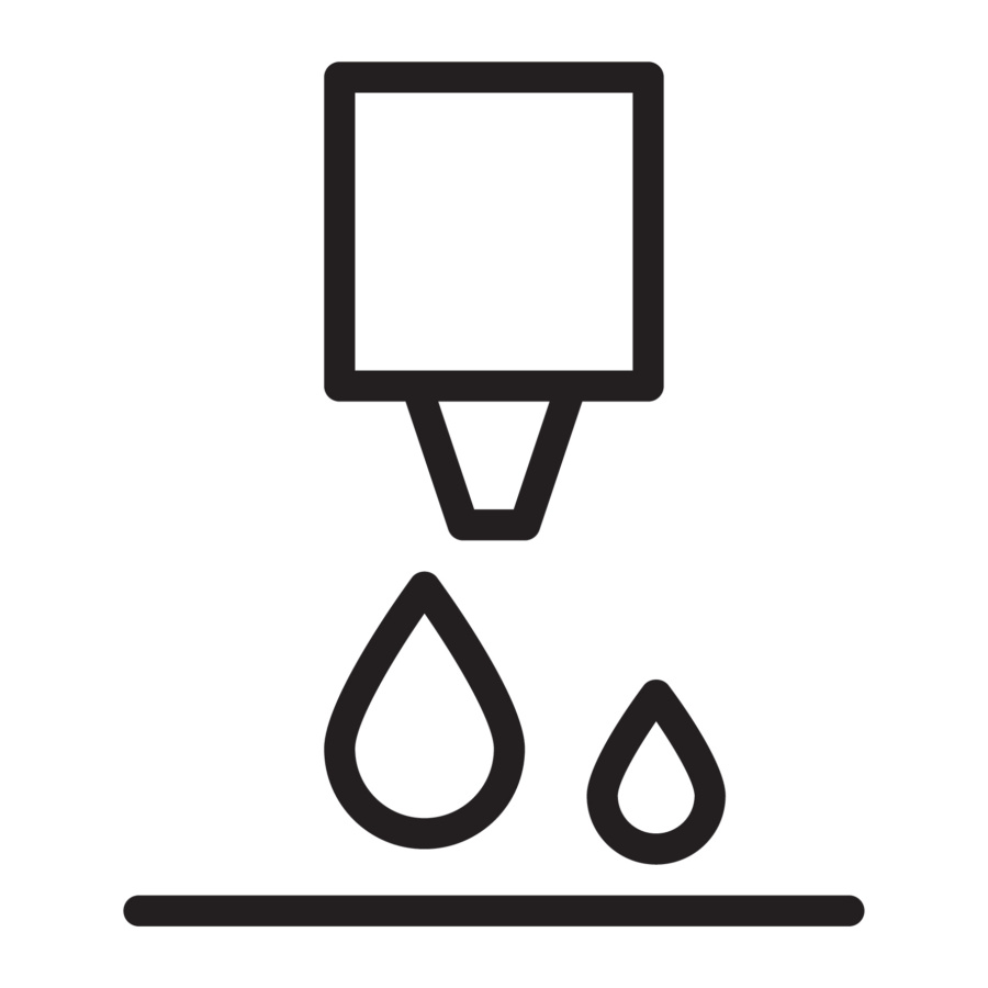 Icon für 3D-Druckverfahren Harz-Druck