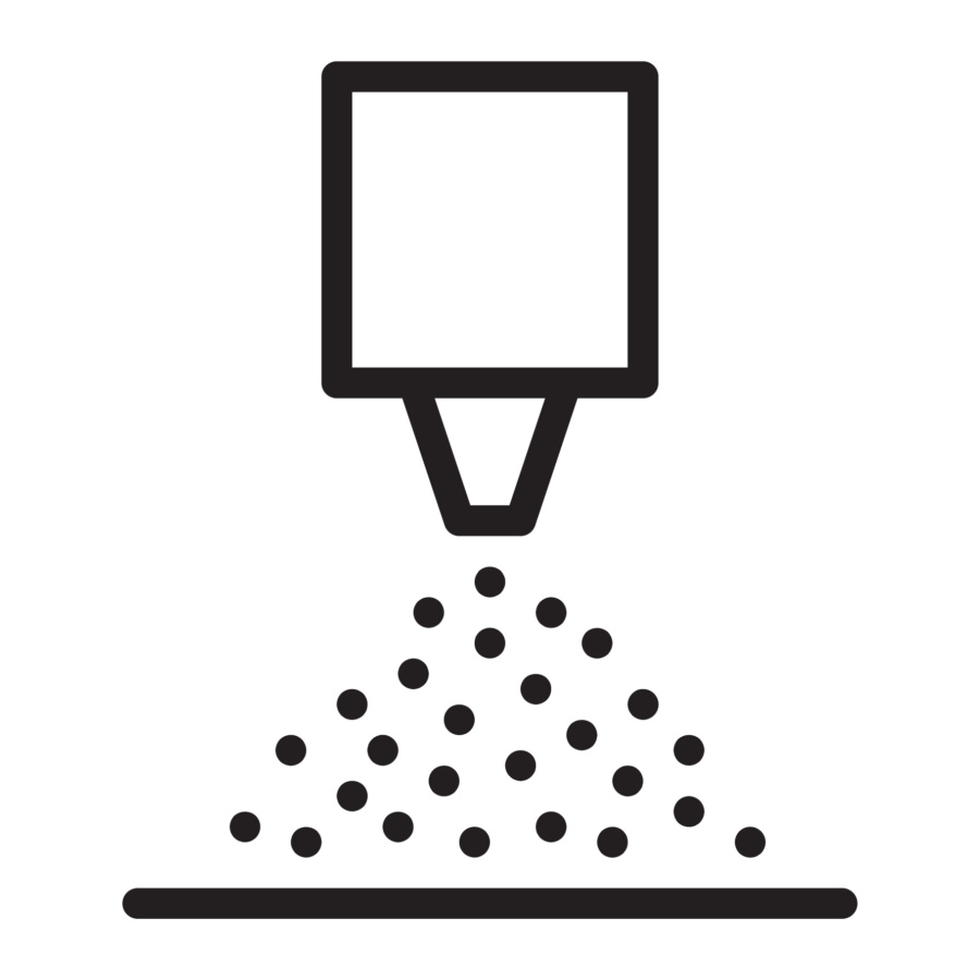 Icon für Druckverfahren Pulverdruck