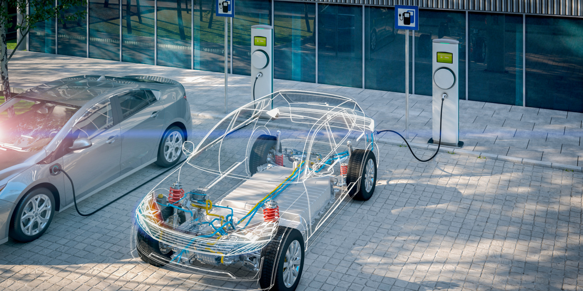 Titelbild Umsteigen bitte: Elektrofahrzeuge im Handwerksbetrieb Titelbild Umsteigen bitte: Elektrofahrzeuge im Handwerksbetrieb