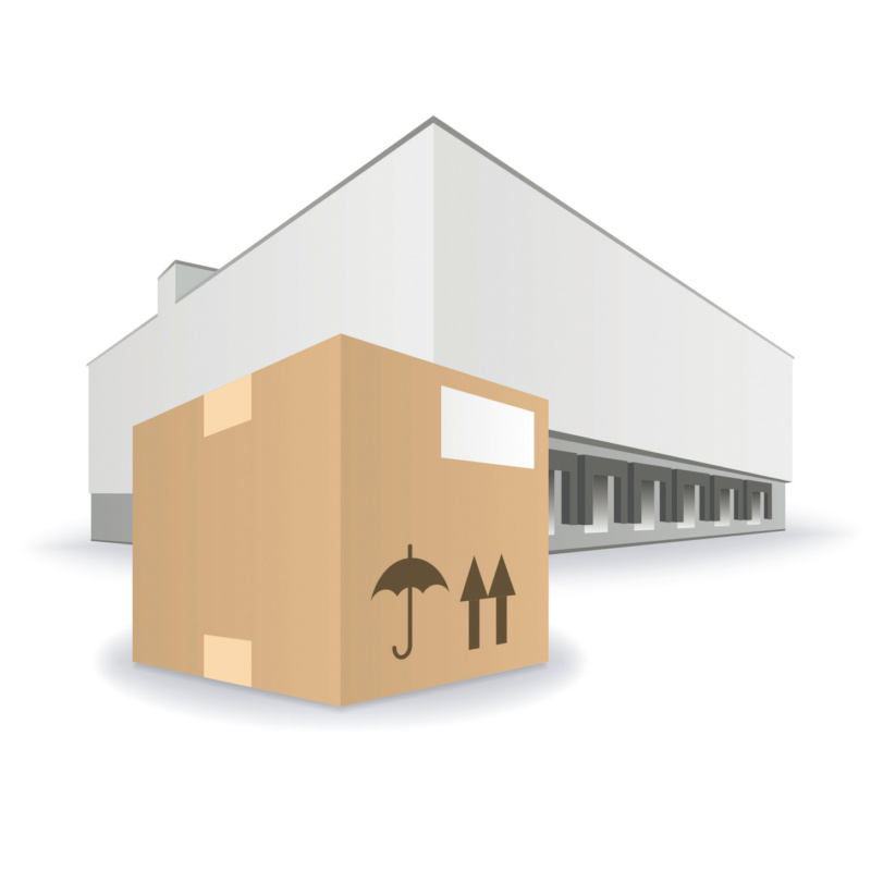Lager mit Paket Icon