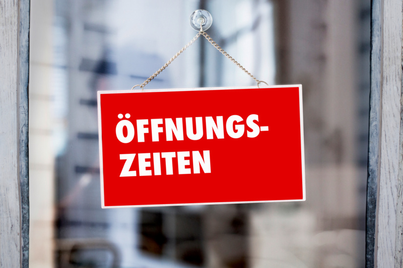 Achtung - geänderte Öffnungszeiten! Achtung - geänderte Öffnungszeiten!